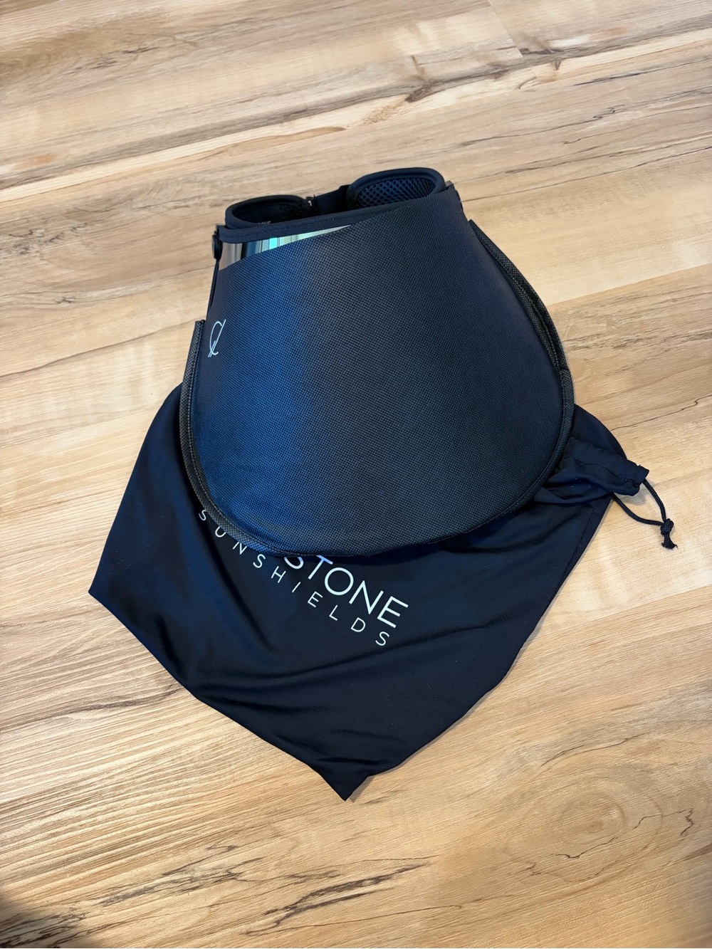 Bluestone Sunshield Iridescent Visor Face Shield - Green Blue Mirror - Picture 3 of 4